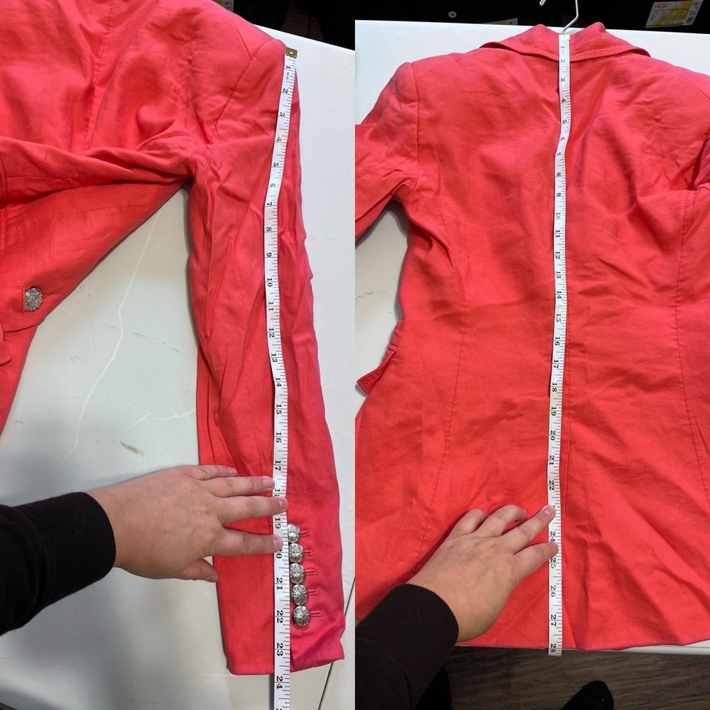 Veronica Beard Sedgwick Linen Blazer Jacket - Picture 7 of 14